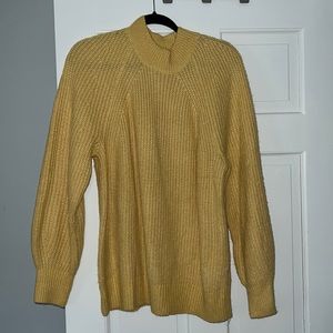 NWT Loft yellow knit sweater